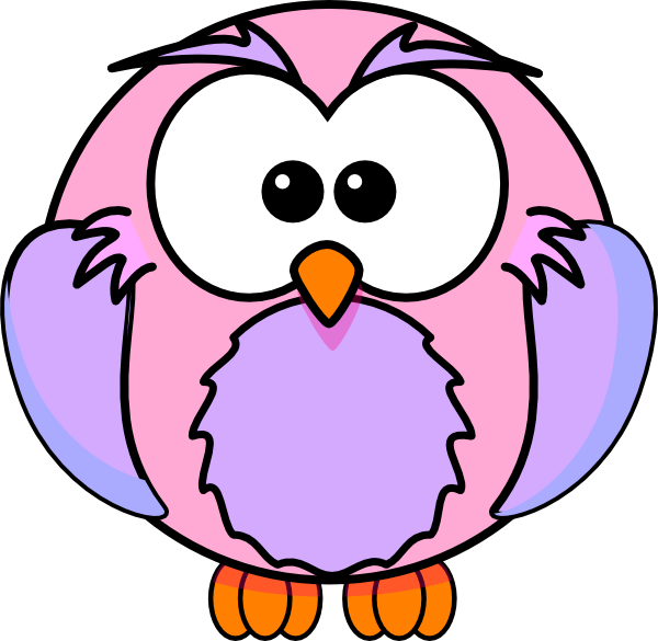 Pink And Purple Owl Clip Art At Clker Com   Vector Clip Art Online    
