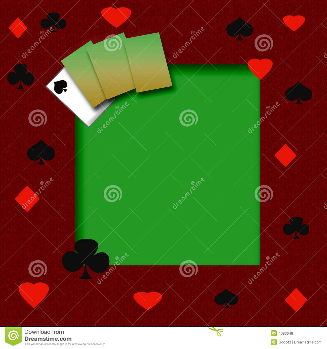 Poker Game Frame Royalty Free Stock Photos   Image  4083648