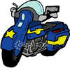 Police Motorcycle Royalty Free Picture Clipart
