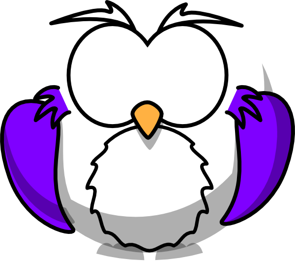 Purple Owl Clip Art At Clker Com   Vector Clip Art Online Royalty