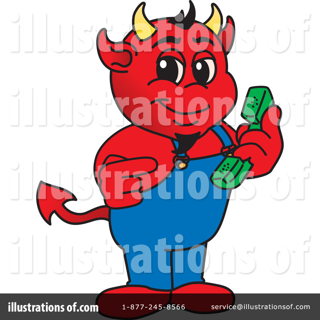 Red Devil Mascot Clip Art Car Tuning