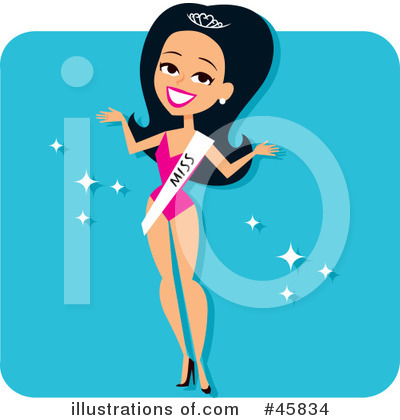 Royalty Free  Rf  Beauty Pageant Clipart Illustration  45834 By Monica