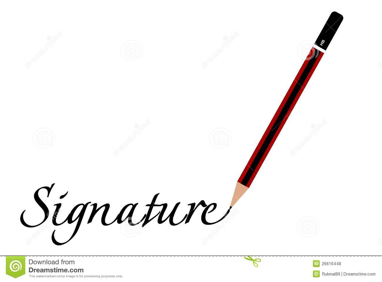Signature Line Clip Art