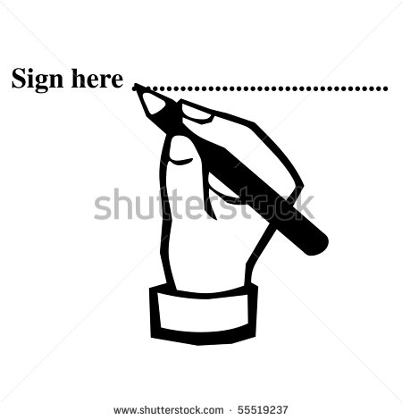 Signature Line Clipart Signature Line