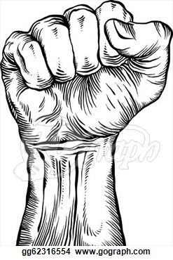 Stock Illustration   A Clenched Fist   Clipart Illustrations