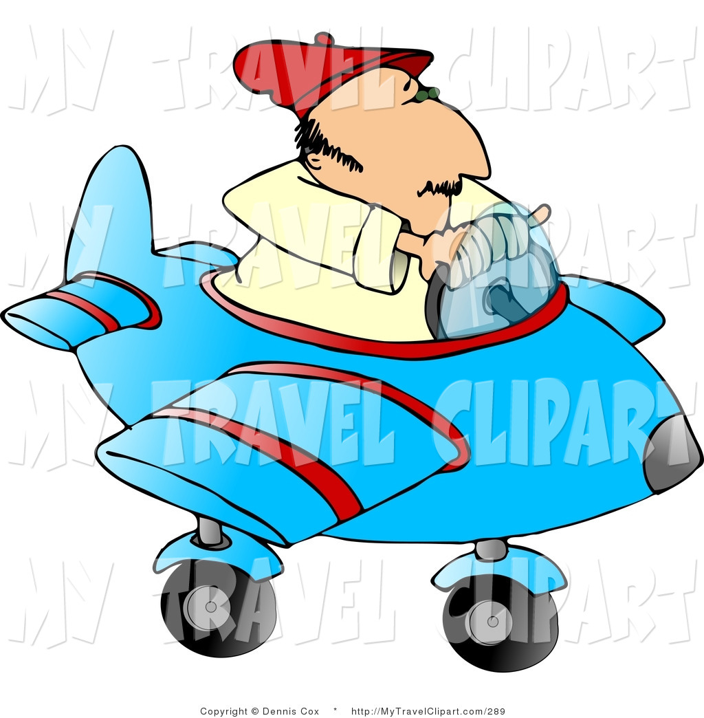 Toy Airplane Clipart In A Blue Toy Airplane