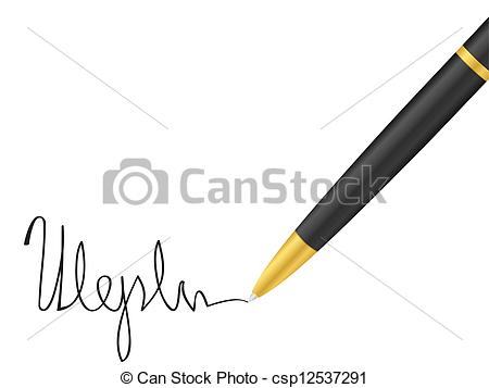 Vectors Of Ballpoint Pen And Signature   Ballpoint Pen And Signature
