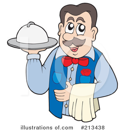 Waiter Clipart  213438   Illustration By Visekart