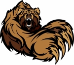 Bear Mascot Flexing Muscular Arm Cartoon Vector Clipart Image   Team    