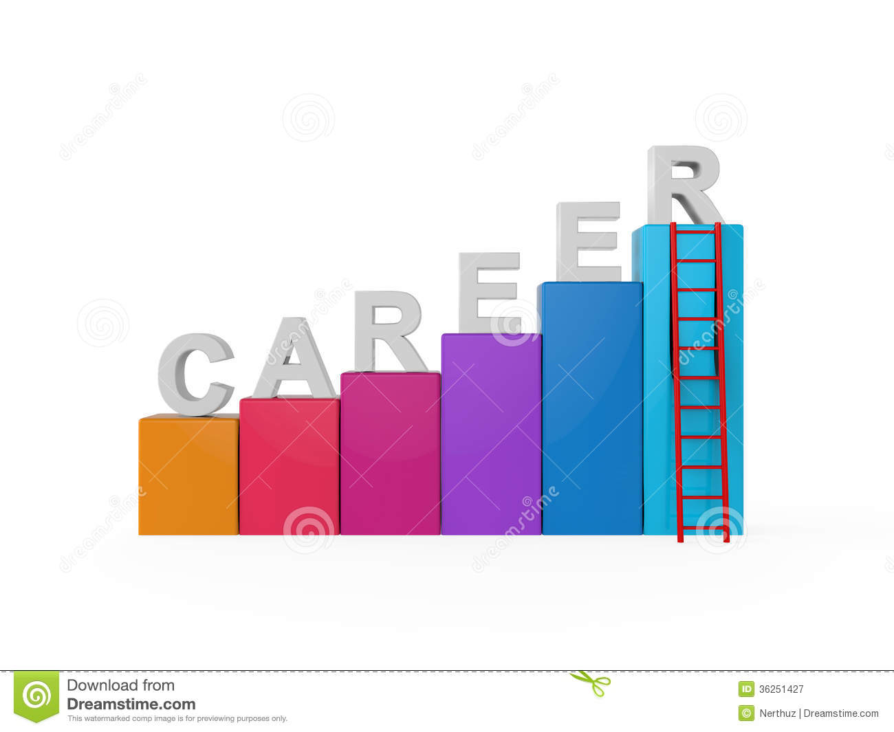 Career Ladder Isolated Royalty Free Stock Photography   Image