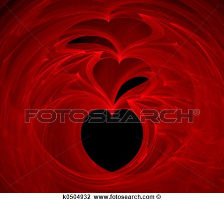 Clip Art   Triple Valentine Hearts  Fotosearch   Search Clipart