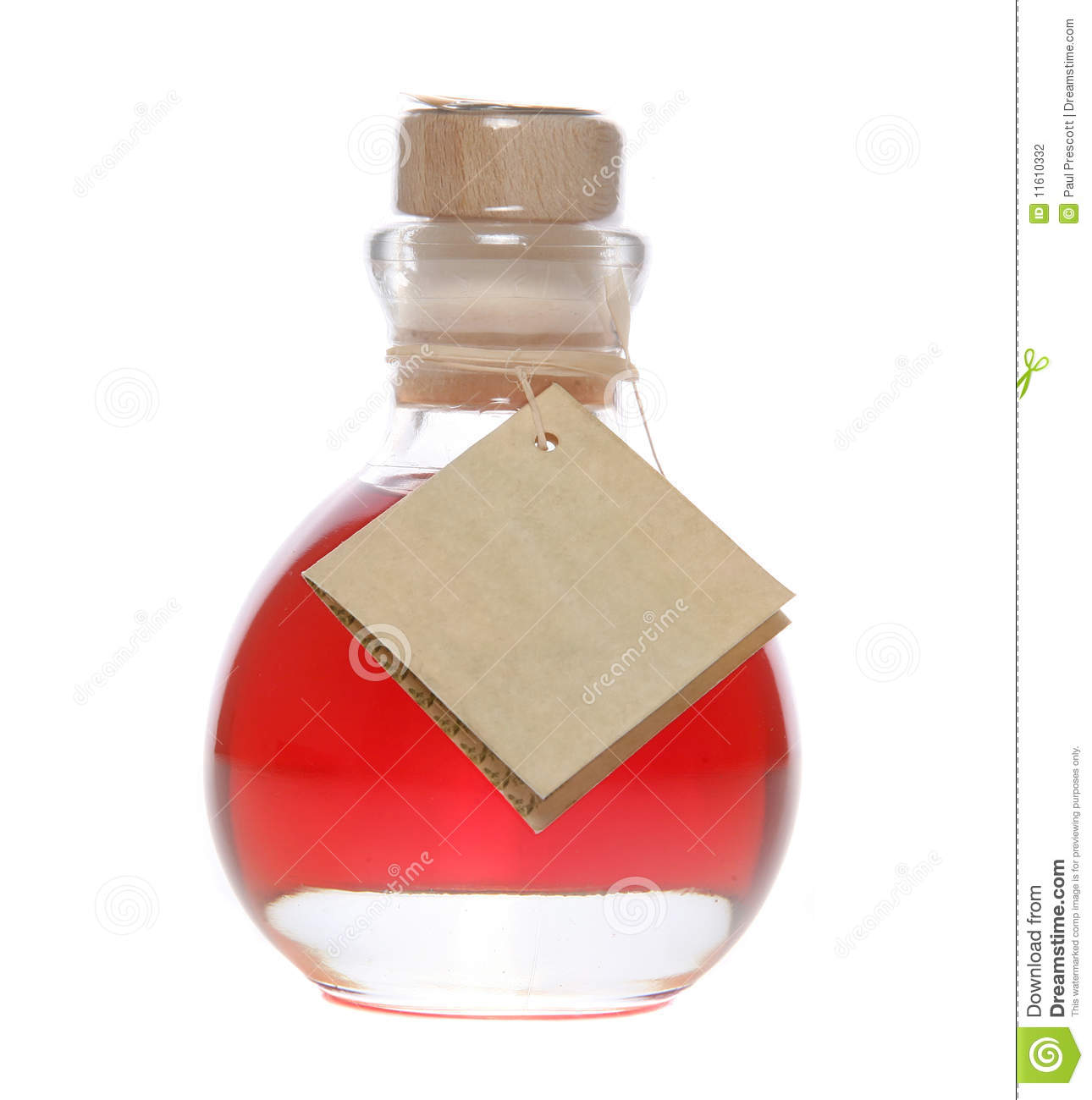 Colourful Liquor Bottle On Isolated White Background