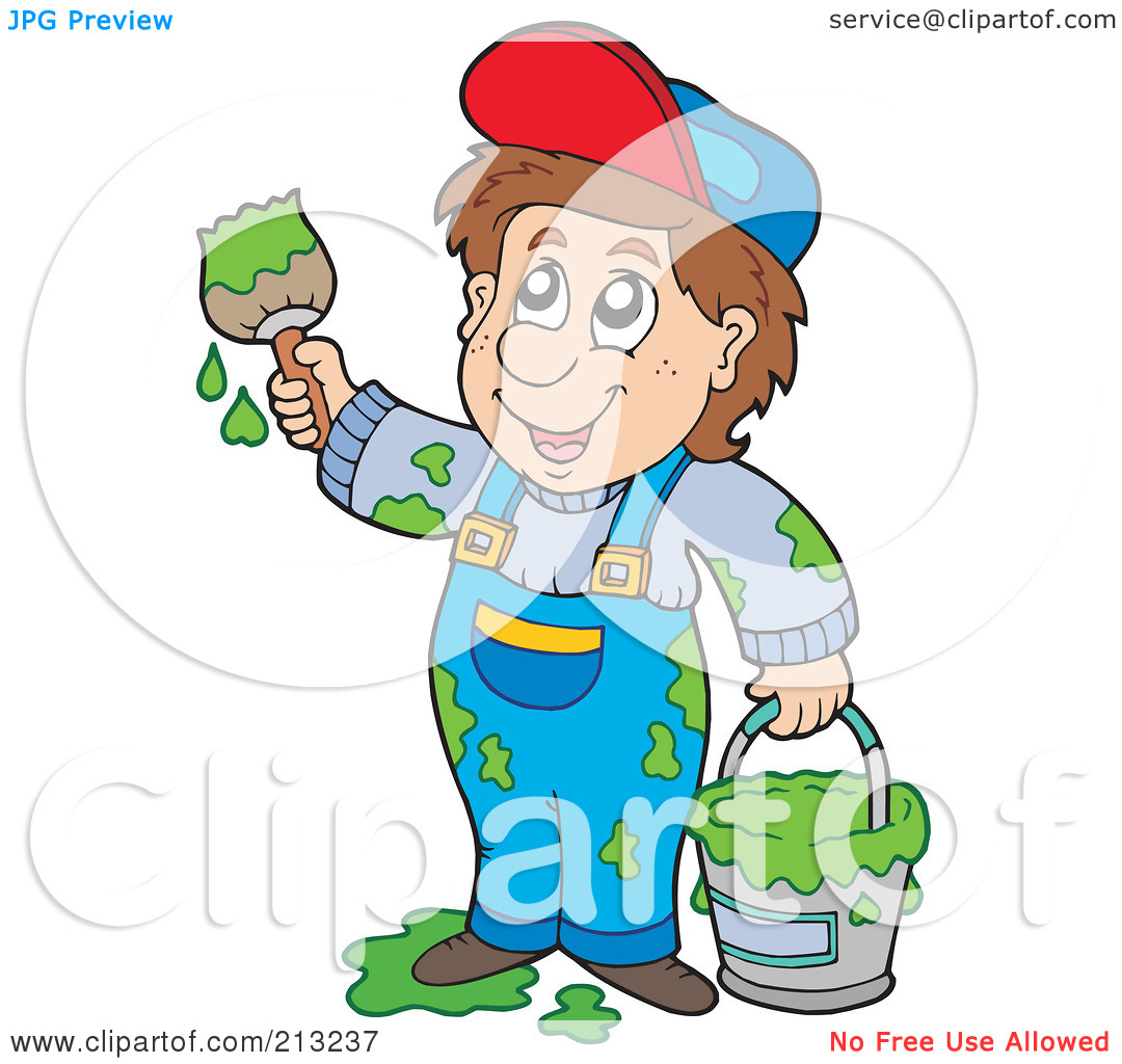 Displaying 17  Images For   House Painting Clipart