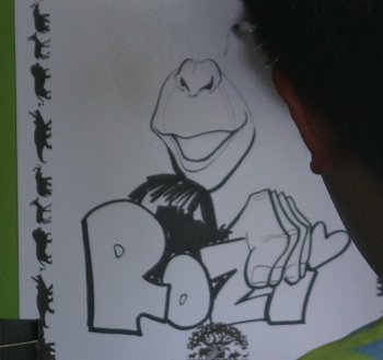Draw Rozi Chimpanzee   Caricature Drawing   Billybear4kids Com