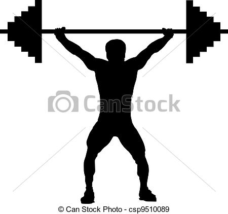 Eps Vectors Of Weightlifting Silhouette   Weightlifting London Athlete    