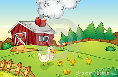 Farm Scene Royalty Free Stock Photos   Image  25266168