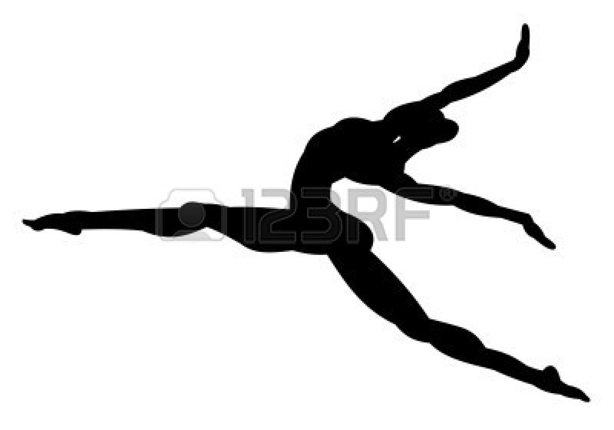 Gymnastics Split Handstand Jump Clipart Pictures