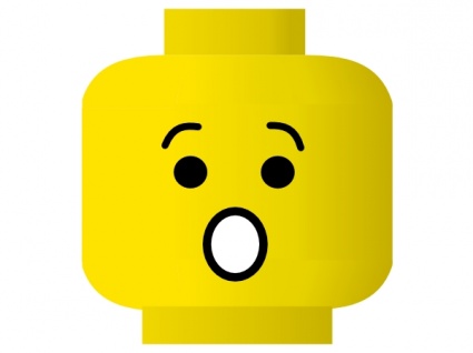 Lego Smiley Shocked Clip Art Vector Free Vector Graphics   Vector Me
