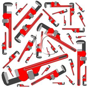 Monkey Wrench Pattern   Royalty Free Clipart Picture