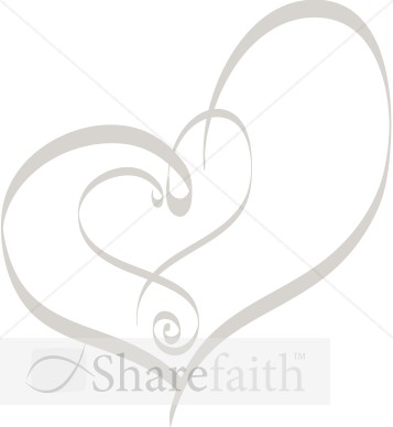 One Heart Inside Another   Valentines Day Clipart
