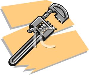 Open Monkey Wrench   Royalty Free Clipart Picture