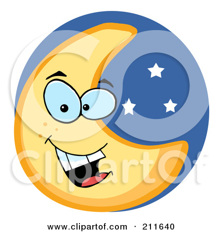 Royalty Free  Rf  Moon Face Clipart Illustrations Vector Graphics  1