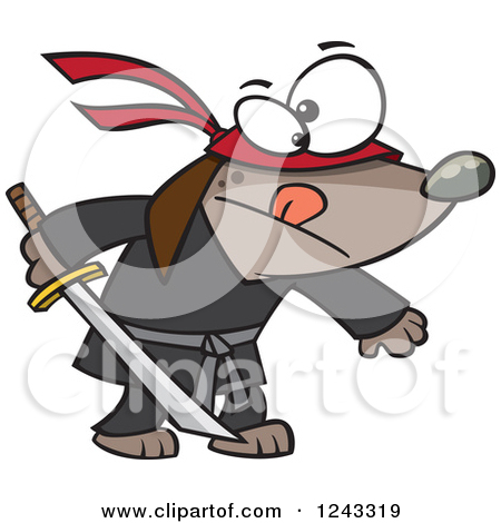 Royalty Free  Rf  Ninja Clipart Illustration By Cartoon Character