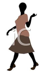 Short Sleeved Sweater And Skirt   Royalty Free Clipart Picture