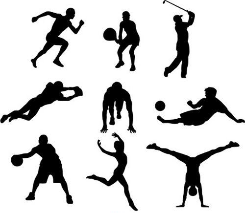 Sport Silhouettes  55 Shapes
