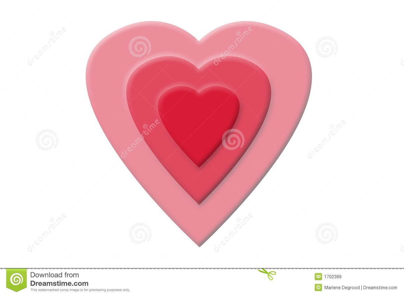 Triple Love Heart Royalty Free Stock Images   Image  1702389