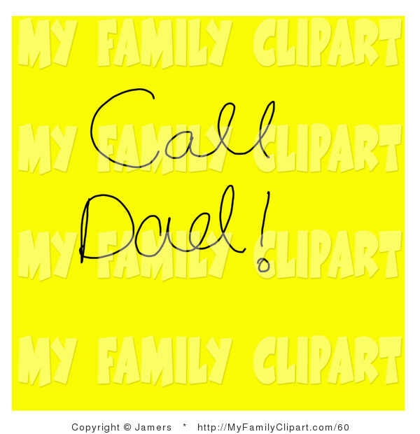 Written Note Clipart Clip Art Of A Yellow Sticky