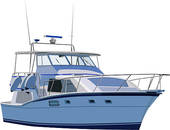 Yacht Clipart Royalty Free  3920 Yacht Clip Art Vector Eps