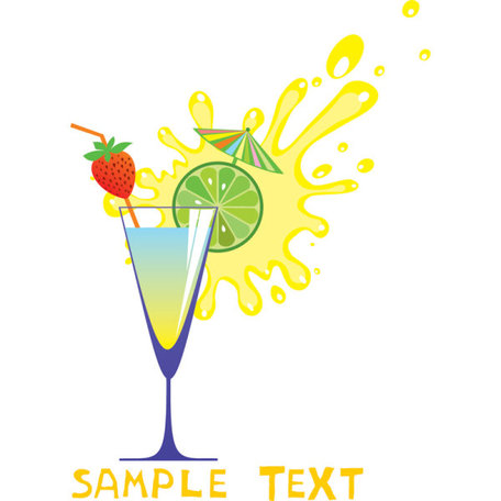 And Fruit Juices High Cartoon 05   Vector Glass Clipart   Clipart Me