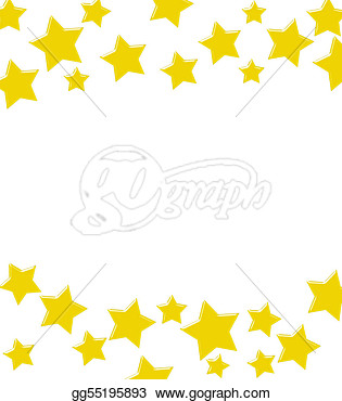     Border On A White Background A Winning Gold Star Border  Clipart