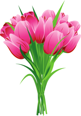 Clip Art Bouquet Tulips