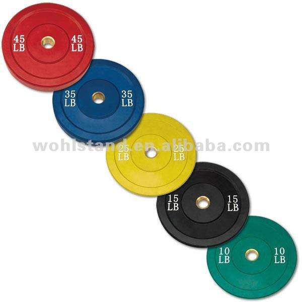 Color Olympic Rubber Bumper Plates China  Mainland  Weight Lifting