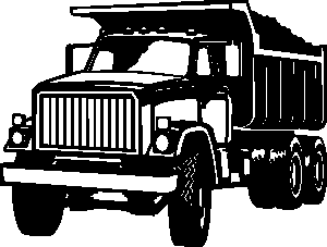 Dump Truck Clip Art Black White Car Pictures