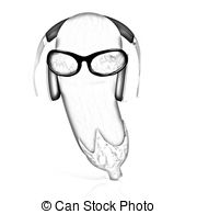 Eggplant With Sun Glass And Headphones Front Quot Facequot