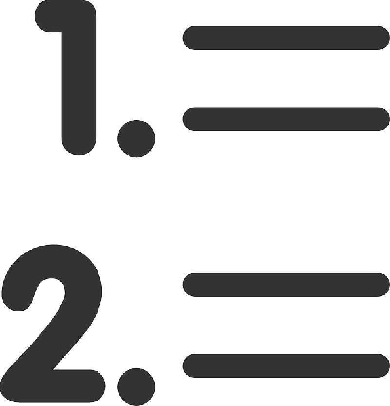 Flat Number Theme Action List Icon