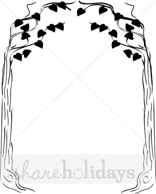 Heart Tree Arch Clipart   Thanksgiving Clipart   Backgrounds