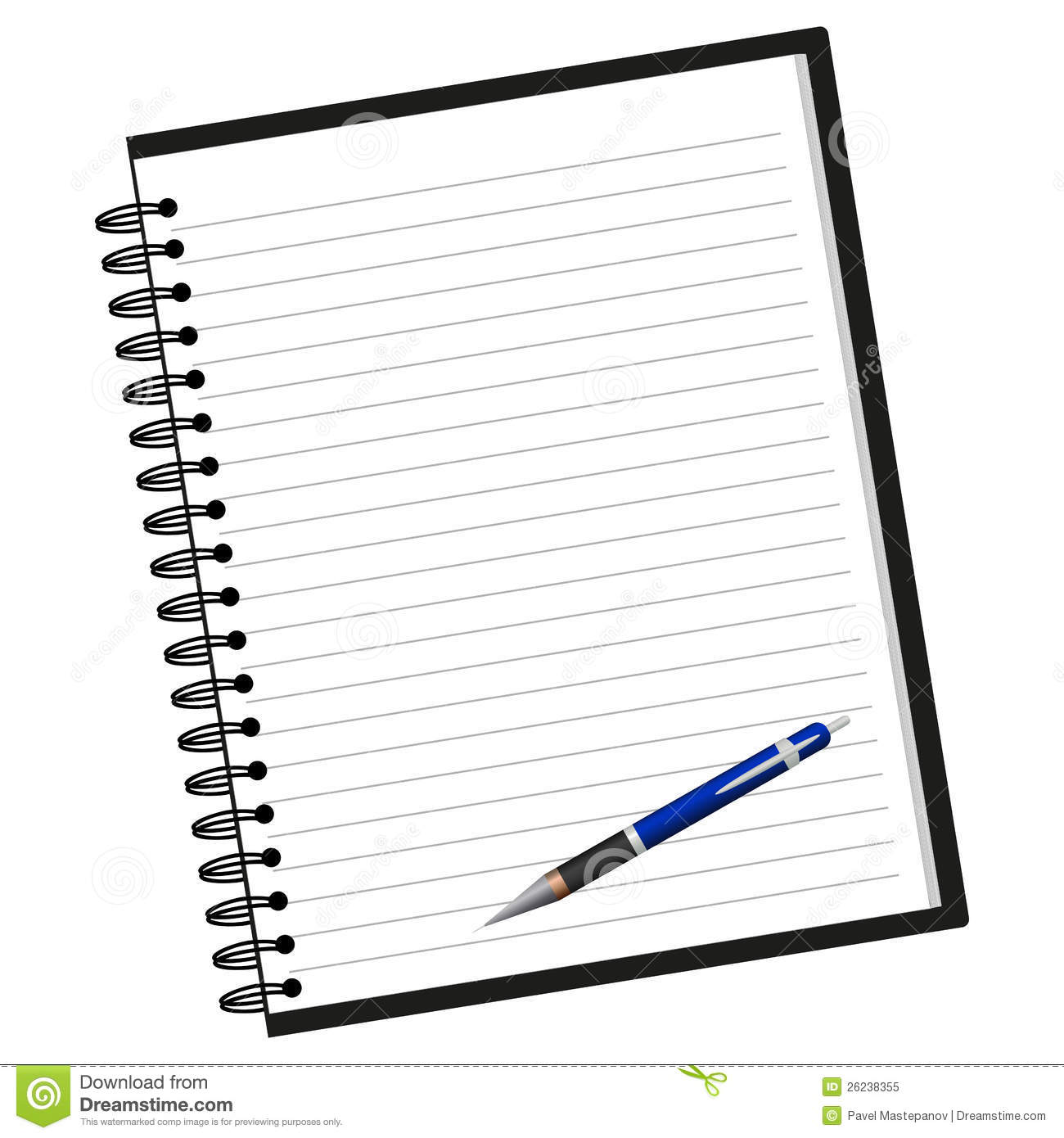 Notebook And Pen Royalty Free Stock Photo   Image  26238355