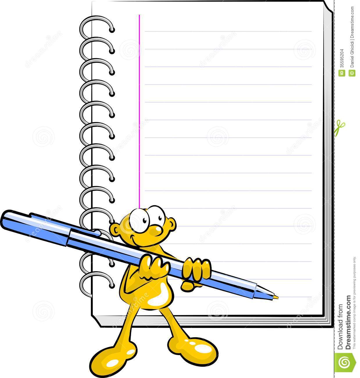     Pen Standing In Front Of A Notebook With Sheets To Write Your Message