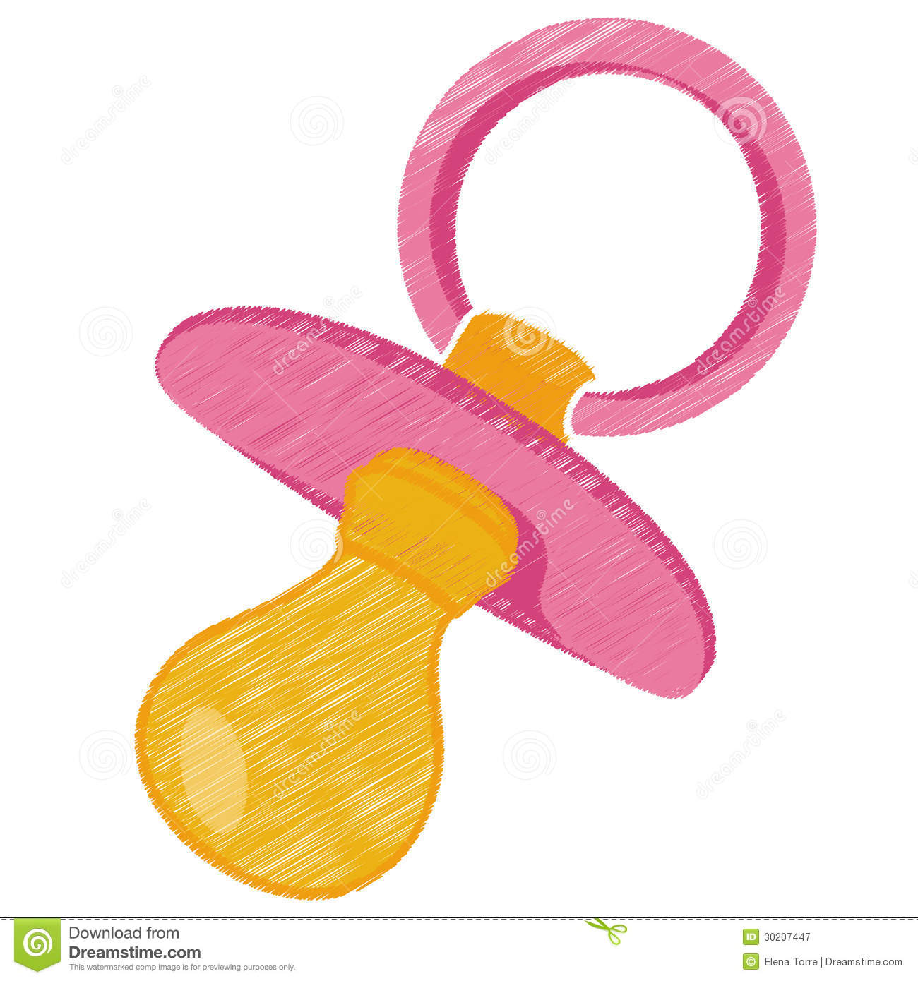 Pink Baby Dummy Vector Royalty Free Stock Photography   Image