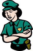 Police Clipart  Free Graphics Of Policeman   Policewoman  Robber   Car