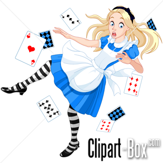 Related Alice Falling Cliparts  