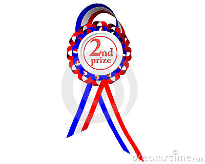 Second Prize Medal Royalty Free Stock Photography   Image  7254807