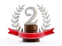 Second Prize Trophy Royalty Free Stock Image