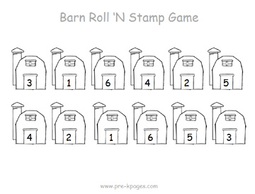 Simple Barn Outline Barn Roll  N Stamp
