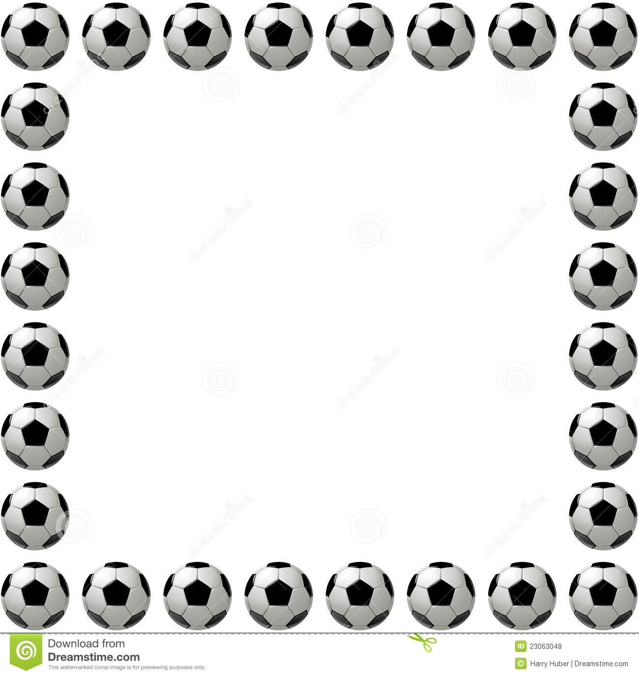 Square Soccer Ball Or Football Frame Royalty Free Stock Photos   Image    