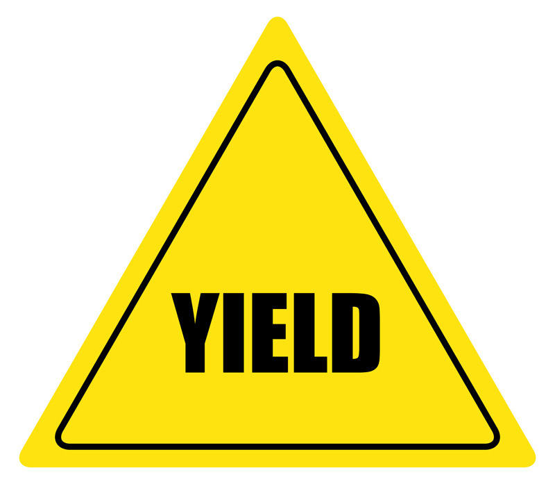 Yield Sign   Make A Custom Industrial Floor Sign At No Extra Charge